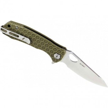 Нож HONEY BADGER LEAF L с зеленой рукоятью Нож HONEY BADGER LEAF L с зеленой рукоятью