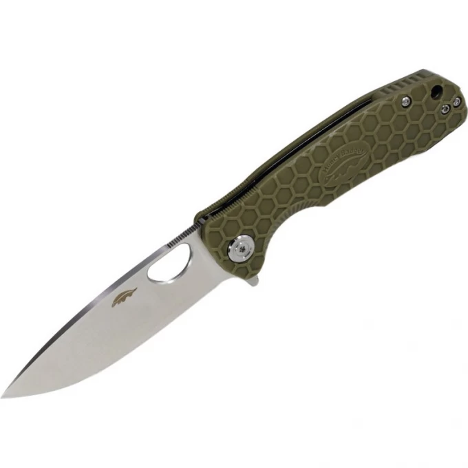 Нож HONEY BADGER FLIPPER D2 S с зеленой рукоятью HB1028 Нож HONEY BADGER FLIPPER D2 S с зеленой рукоятью HB1028