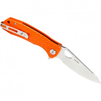 Нож HONEY BADGER LEAF L с оранжевой рукоятью Нож HONEY BADGER LEAF L с оранжевой рукоятью