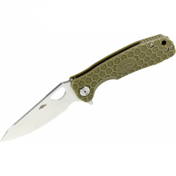 Нож HONEY BADGER LEAF M с зеленой рукоятью HB1300 Нож HONEY BADGER LEAF M с зеленой рукоятью HB1300
