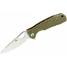 Нож HONEY BADGER LEAF M с зеленой рукоятью HB1300