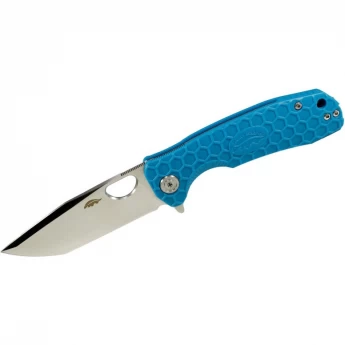 Нож HONEY BADGER TANTO D2 L голубая рукоять