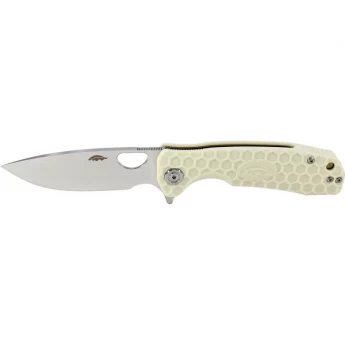 Нож HONEY BADGER TANTO D2 L с белой рукоятью